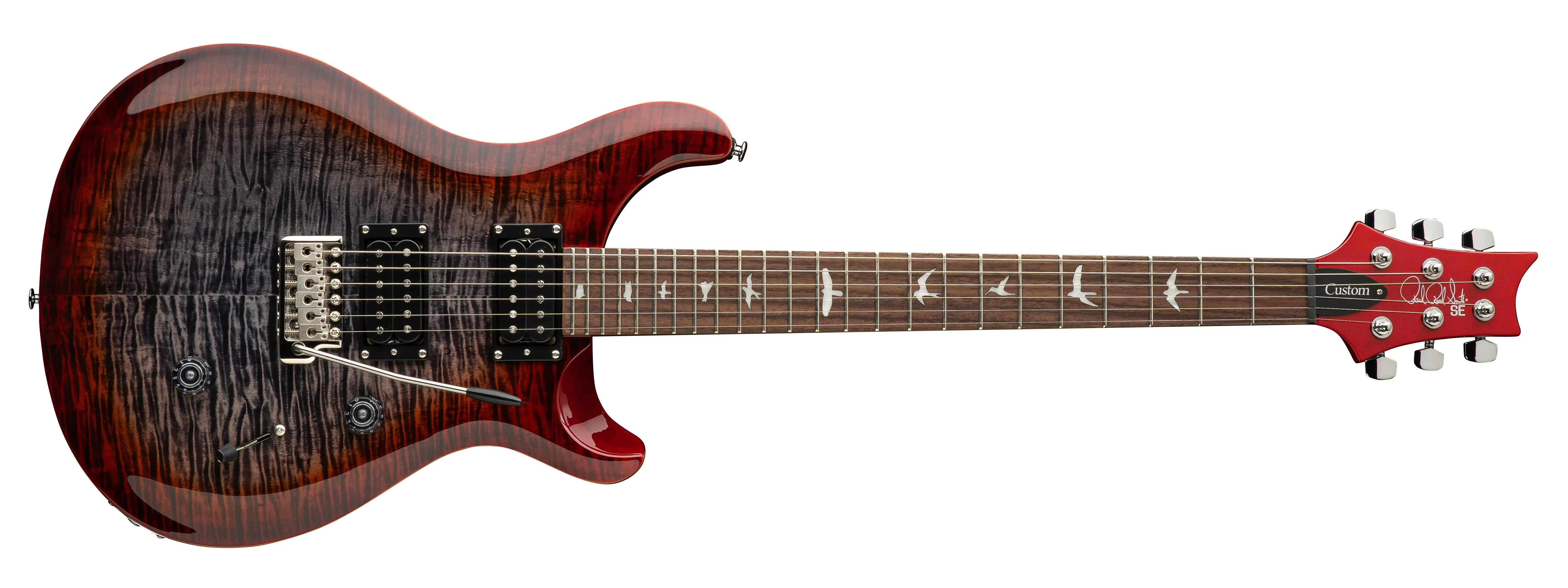 PRS SE Custom 24 Charcoal Cherry Burst